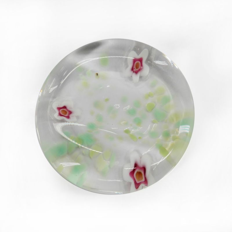 Japanischer Essstäbchenhalter aus Glas, SPRING HARU NO SHITSURAE SAKURA, Pflaumenblüten