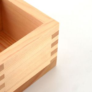 Square wooden sake glass Cypress - HINOKI