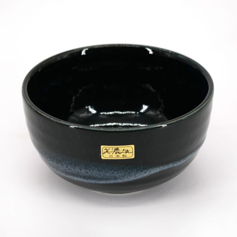 blue japanese tea ceremony set in ceramic 4 pieces MATCHA