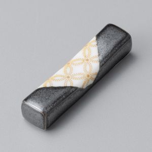 Japanese ceramic chopstick rest, AKA SEIGAIHA