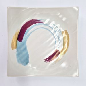 Japanese square plate, Shirasa gi shiro