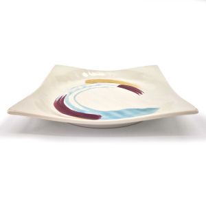 Japanese square plate, Shirasa gi shiro