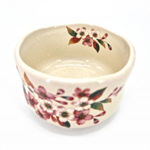 Japanese bowl for Japanese tea ceremony, Kobiki Sakurano