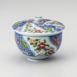 Japanese ceramic bowl with lid, ARITA