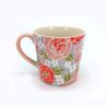 Mug japonais en céramique - Fleurs rose -PINKU NO HANA