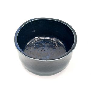 Ceramic bowl for dark blue tea ceremony, SEIJUN