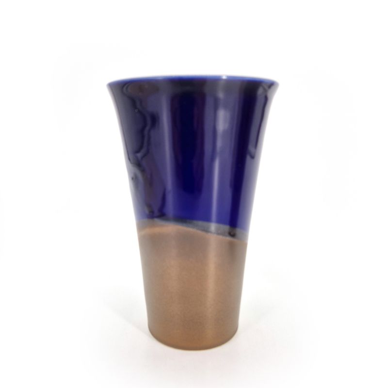 Duo di tazze da tè alte in ceramica giapponese viola e rossa - DO