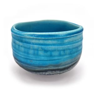 Ceramic bowl for turquoise tea ceremony - TAKOIZU 1