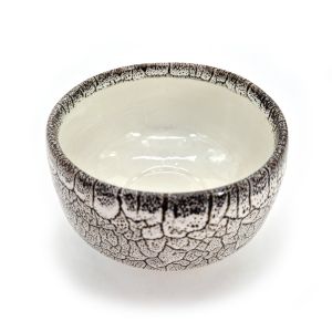 Brown and beige ceramic bowl for tea ceremony - CHAIRO TO BEJU