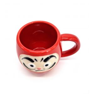 Japanese ceramic mug RED - REDDOHEDDO - daruma