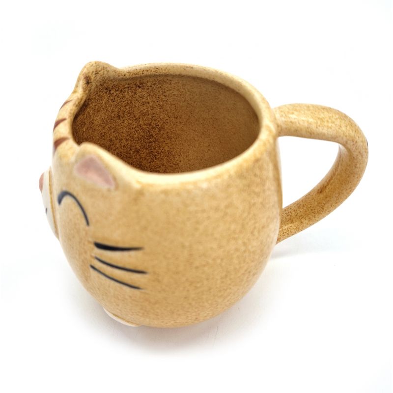 Tazza in ceramica gialla giapponese - KIIROI NEKO - cat