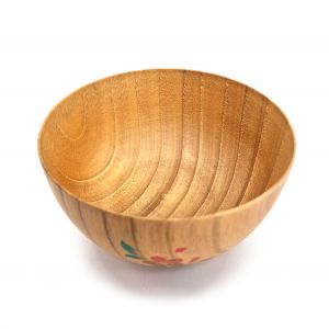 Japanese wooden bowl, cherry blossoms - SAKURA NO HANA