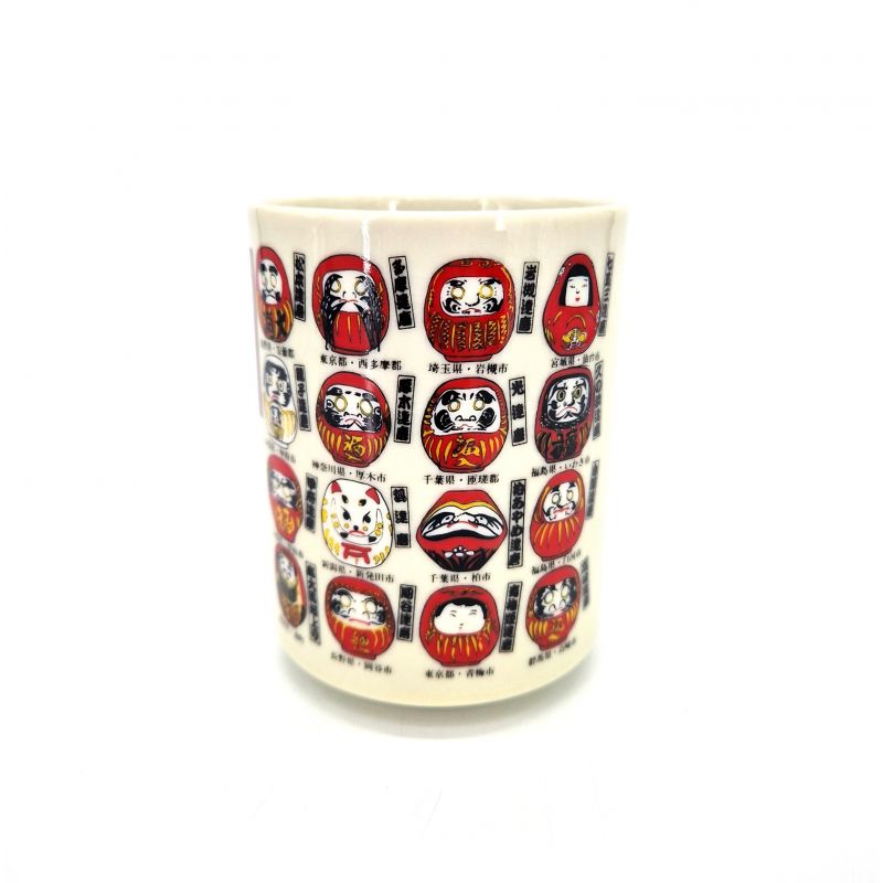 Tazza da tè giapponese Daruma Sushi, buona fortuna - KOUN O