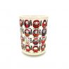 Taza de té japonés Daruma Sushi, buena suerte - KOUN O