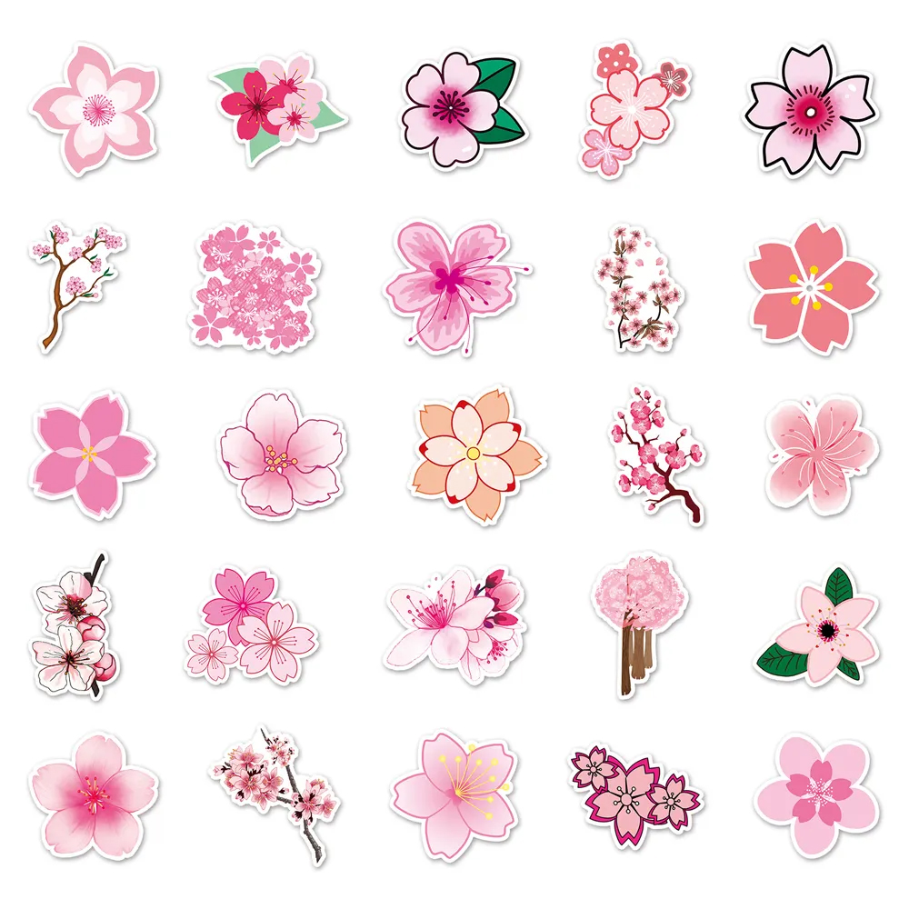 Stickers Fleurs Cerisier Japonais