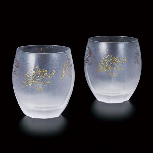 Set of 2 Japanese whiskey glasses, PREMIUM CHOJU-GIGA