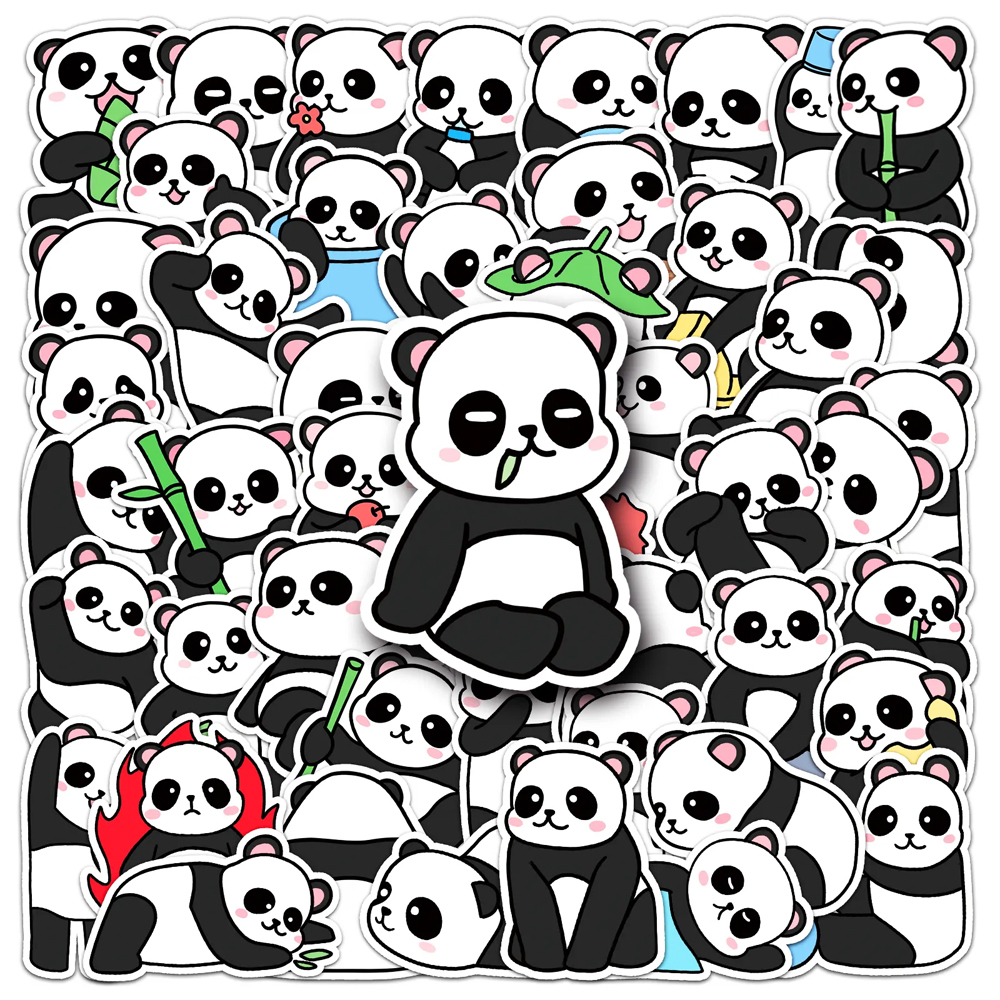 Pegatinas de panda Kawaii, pegatinas de panda lindo, pegatinas