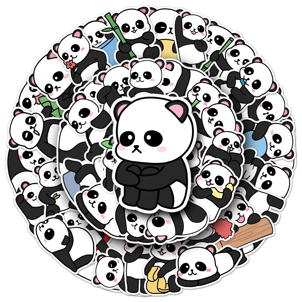 Autocollant Métal Panda pour Voiture