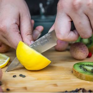 Cuchillo para verdura con saya y caja de bambú KOTAI - hoja 10 cm