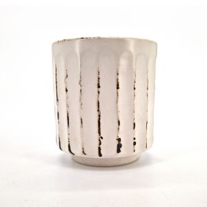 Japanese white Soba choko cup KOHIKI SHINOGI