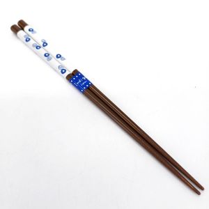 Pair of Japanese chopsticks in natural wood - INDIGO MARUMON