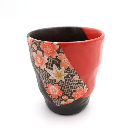 Cuenco japonés de cerámica para ramen, negro sólido, SENPU