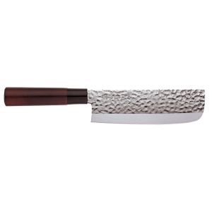 Couteau de cuisine japonais martelé pour découper les légumes, NAKIRI, 16.5cm