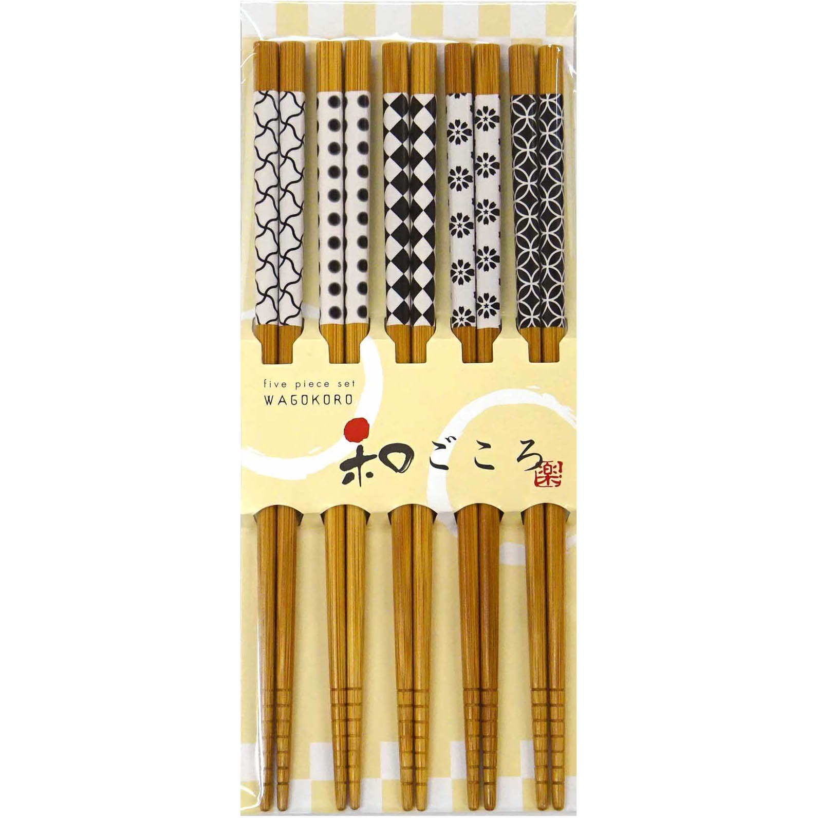 5 pares de palillos japoneses tradicionales