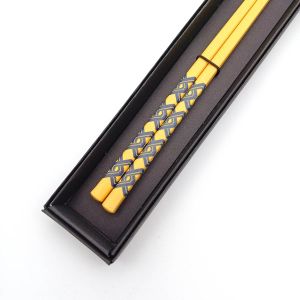 Pair of Japanese resin chopsticks - GARA HASHI CHAIN