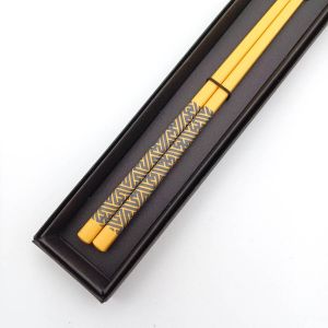 Pair of Japanese resin chopsticks - GARA HASHI SAYAGATA