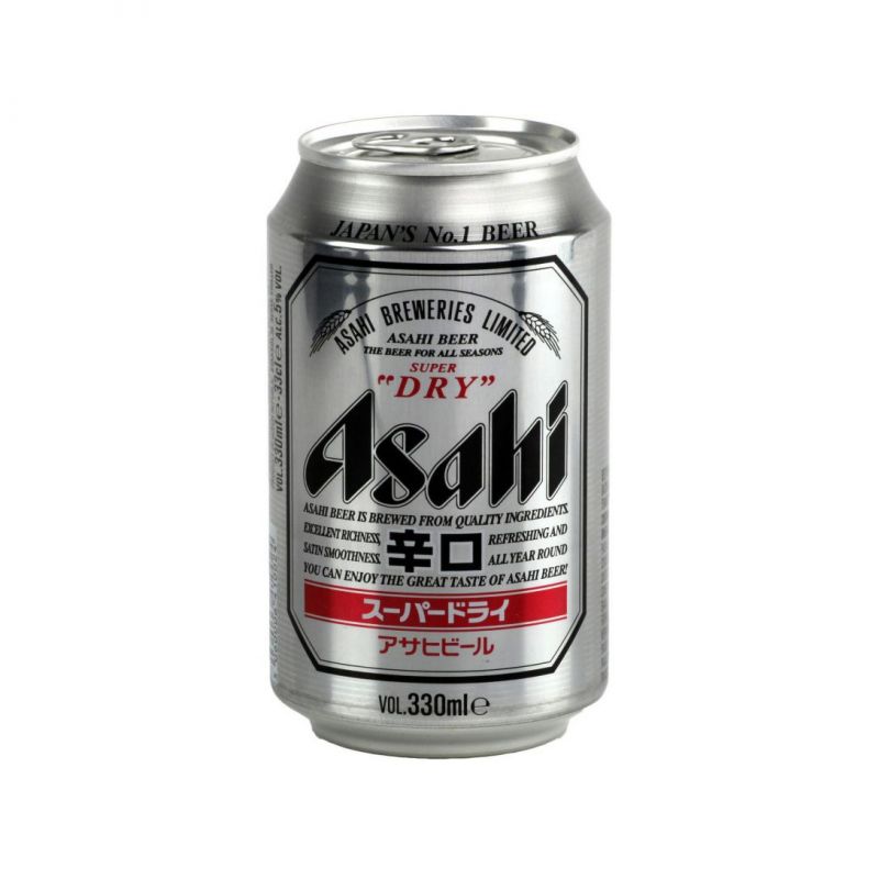 Asahi Japanese beer in a can - ASAHI SUPER DRY CAN 330ML