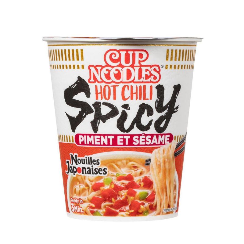 Coppa di ramen istantaneo al gusto peperoncino e sesamo, NISSIN CUP NOODLE HOT CHILI SPICY