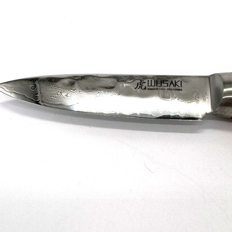 Grand couteau à découper avec manche d'olivier - Orivu~ie - 9cm