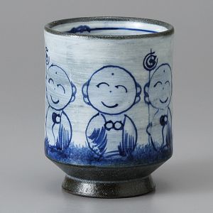 japanische Teetasse, JIZO, blau