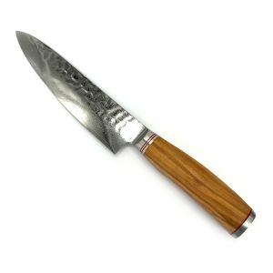 Coltello grande per tagliare le verdure con manico in olivo - Orivu~ie - 17 cm