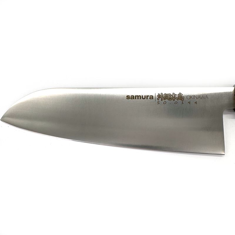 Couteau Samura avec manche bois de rose- Pinku - 17.2cm