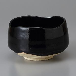 bol japonais à cérémonie du thé - chawan, KURO, noir