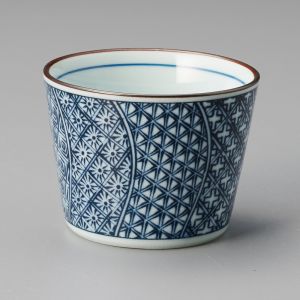 Japanischer soba-choko-Becher, SHONZUI, blaue Muster