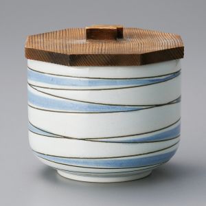 Japanese ceramic rice bowl, ŌSEN, white