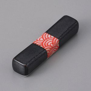 Japanese ceramic chopstick rest, AKA SEIGAIHA