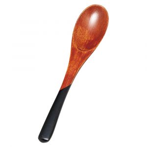 Brown wooden spoon and black cord, DAKUUDDO 1