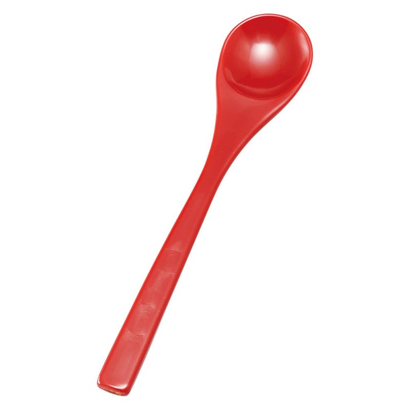 Japanese resin spoon, JUSHI, red