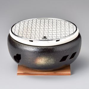 Kleiner runder japanischer Terrakotta-Grill, GURIRU