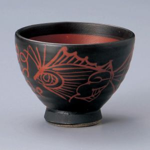 Japanese ceramic rice bowl - KUROKOI