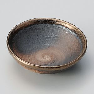 Small Japanese plate in raw earth - NAMA NO CHIKYU