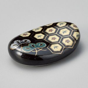 Japanese ceramic chopstick rest, MATSU