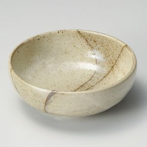 tazón de sopa japonés de cerámica Ø17x6,2cm, BEJI, beis