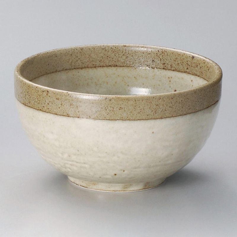 Sopera japonesa de cerámica SHIRATSUYU, beige