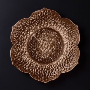 Bronze-colored metal coaster / cup - SUCHIRUFURAWA