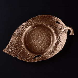 Bronze-colored metal coaster / cup - SUCHIRUFURAWA